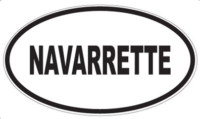 NAVARRETTE - Oval Sticker