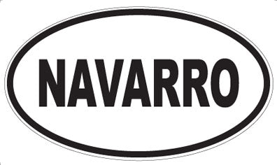 NAVARRO - Oval Sticker