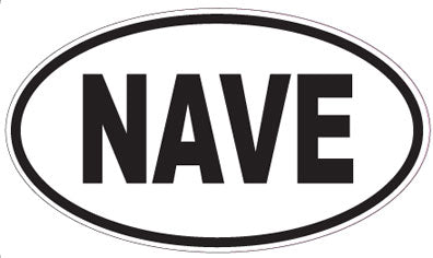 NAVE - Oval Sticker