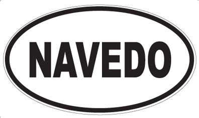 NAVEDO - Oval Sticker