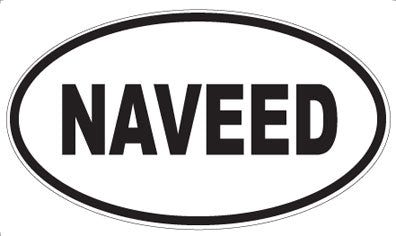 NAVEED - Oval Sticker