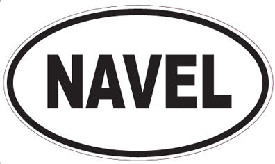 NAVEL - Oval Sticker