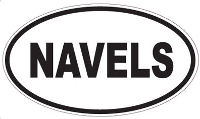NAVELS - Oval Sticker