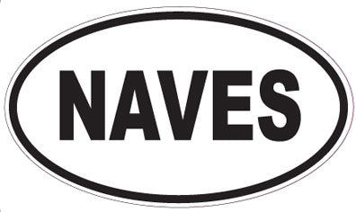 NAVES - Oval Sticker