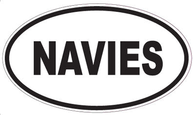 NAVIES - Oval Sticker