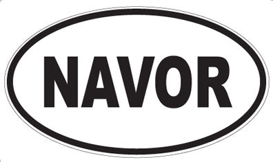 NAVOR - Oval Sticker