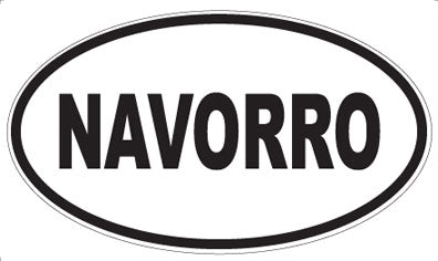 NAVORRO - Oval Magnet