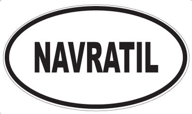 NAVRATIL - Oval Magnet