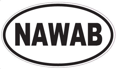 NAWAB - Oval Sticker