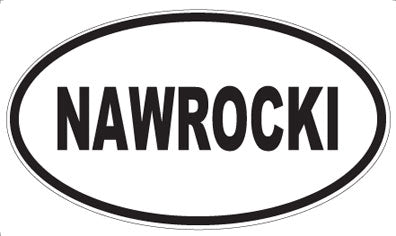 NAWROCKI - Oval Sticker