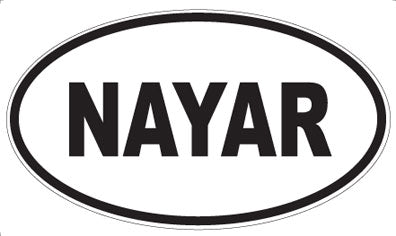 NAYAR - Oval Sticker