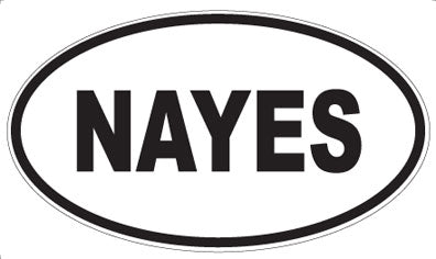 NAYES - Oval Sticker