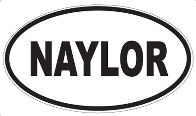 NAYLOR - Oval Sticker