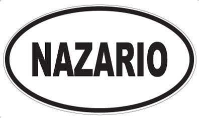NAZARIO - Oval Magnet