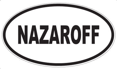 NAZAROFF - Oval Sticker