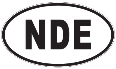 NDE - 3 Letter Initials Oval Sticker