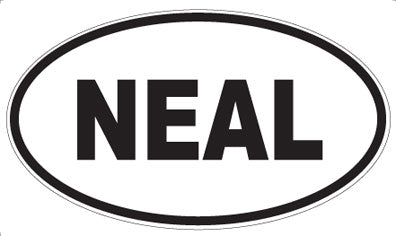 NEAL - Oval Sticker