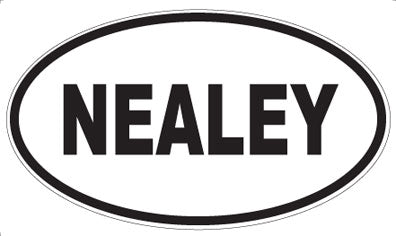 NEALEY - Oval Magnet