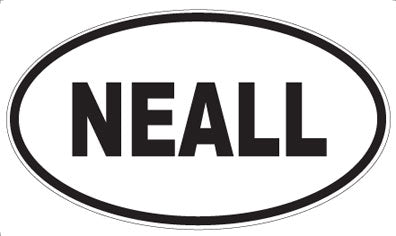 NEALL - Oval Sticker