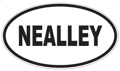 NEALLEY - Oval Magnet