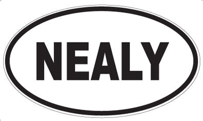 NEALY - Oval Sticker