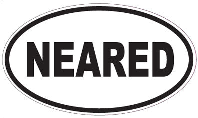 NEARED - Oval Sticker