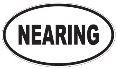 NEARING - Oval Magnet