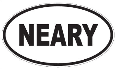 NEARY - Oval Sticker