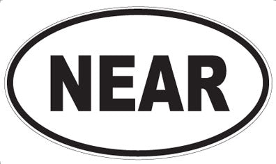 NEAR - Oval Magnet