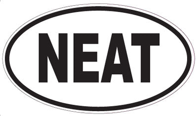 NEAT - Oval Sticker