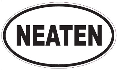 NEATEN - Oval Sticker