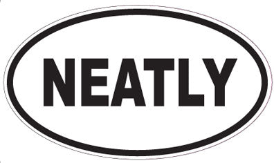 NEATLY - Oval Sticker