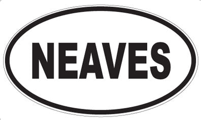 NEAVES - Oval Magnet