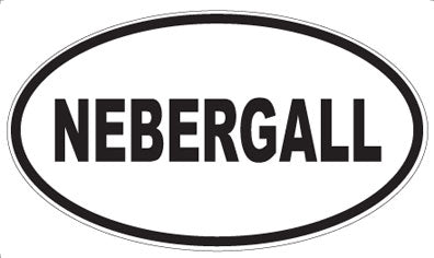 NEBERGALL - Oval Sticker