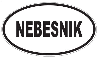 NEBESNIK - Oval Sticker
