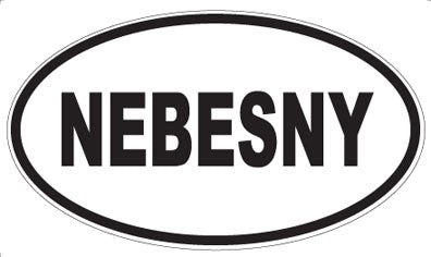 NEBESNY - Oval Sticker