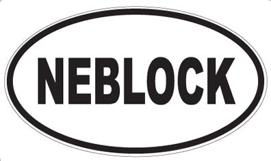 NEBLOCK - Oval Magnet
