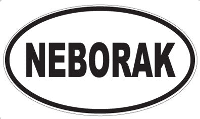 NEBORAK - Oval Sticker