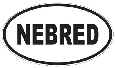 NEBRED - Oval Magnet
