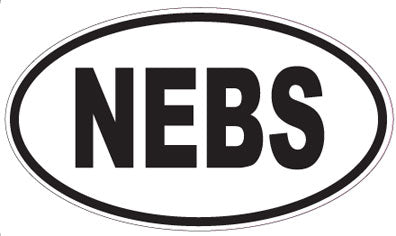 NEBS - Oval Sticker