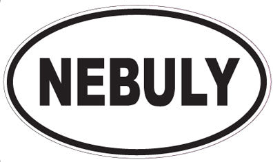NEBULY - Oval Sticker