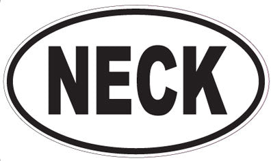 NECK - Oval Sticker