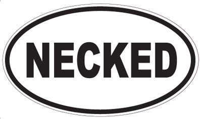 NECKED - Oval Sticker