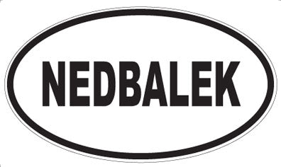 NEDBALEK - Oval Magnet