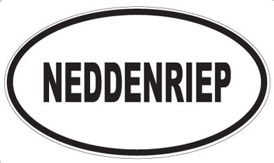 NEDDENRIEP - Oval Magnet
