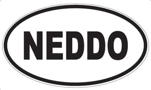 NEDDO - Oval Sticker – Standard Decal