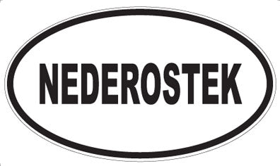 NEDEROSTEK - Oval Sticker