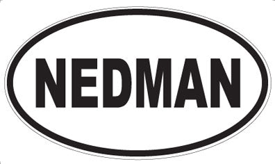 NEDMAN - Oval Magnet