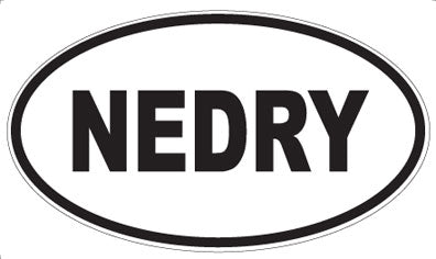 NEDRY - Oval Magnet