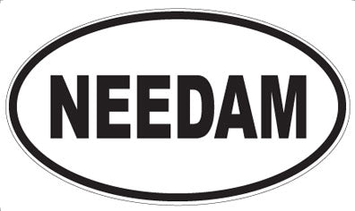 NEEDAM - Oval Sticker